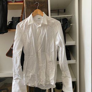 Kenzo White French Cuff Button Down Shirt.Sz 38/15